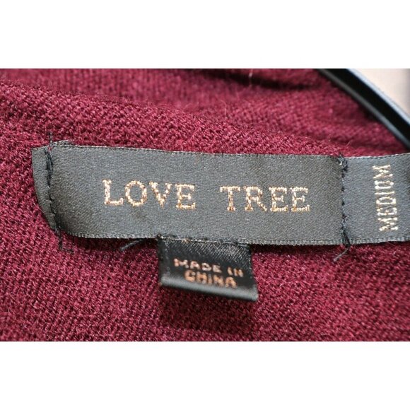 Love Tree Soft Fringed Open Front Sweater- Size Medium - Picture 4 of 9